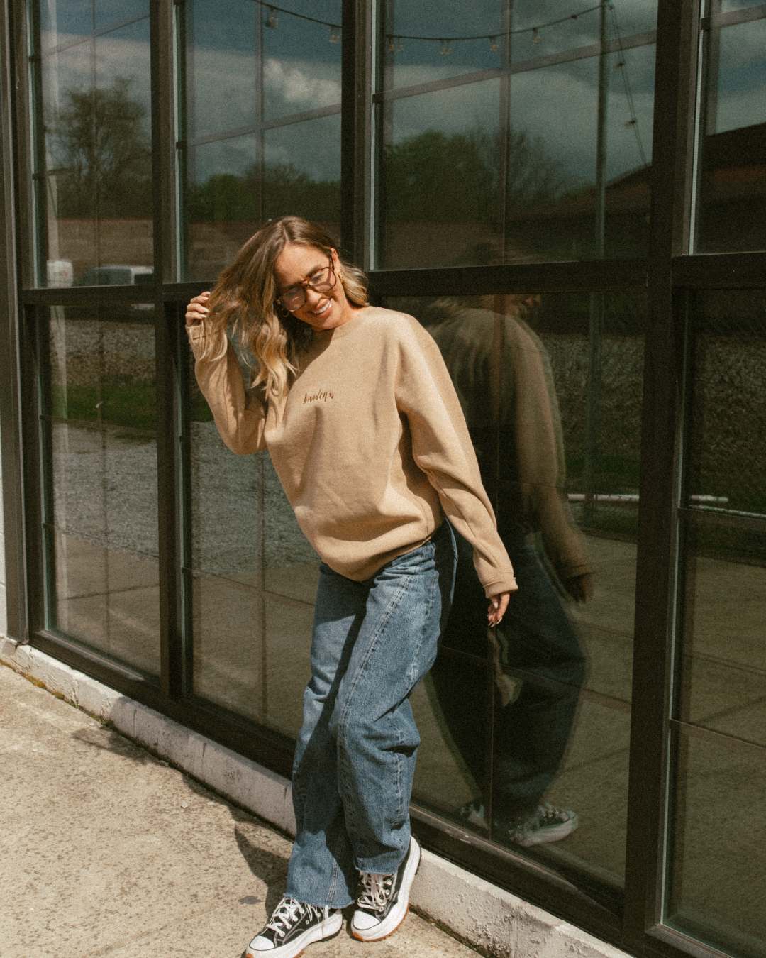 Level Up Sand Crewneck