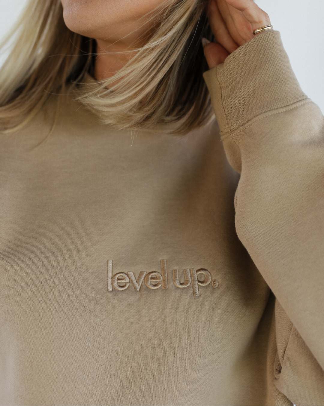 Level Up Sand Crewneck