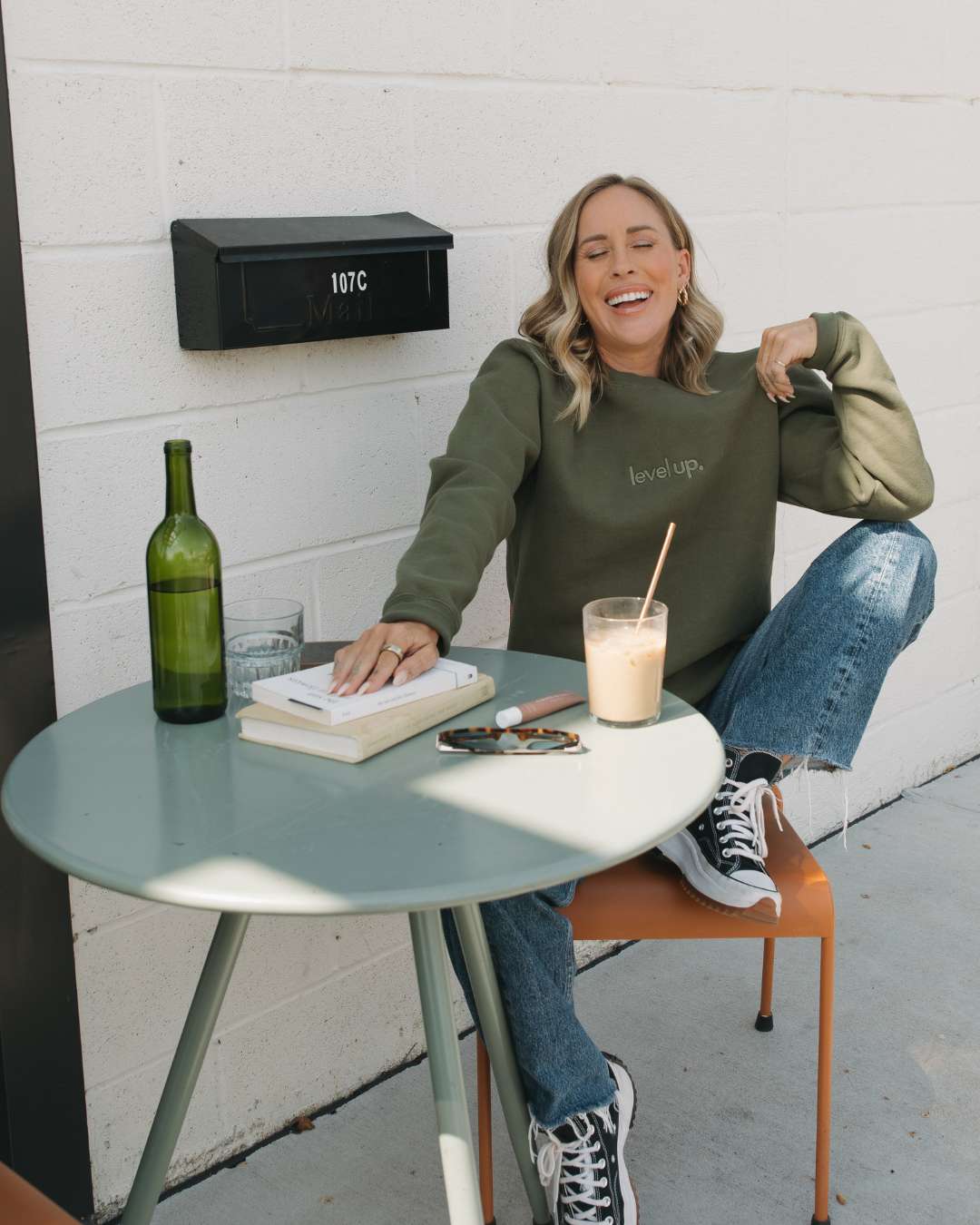 Level Up Olive Crewneck