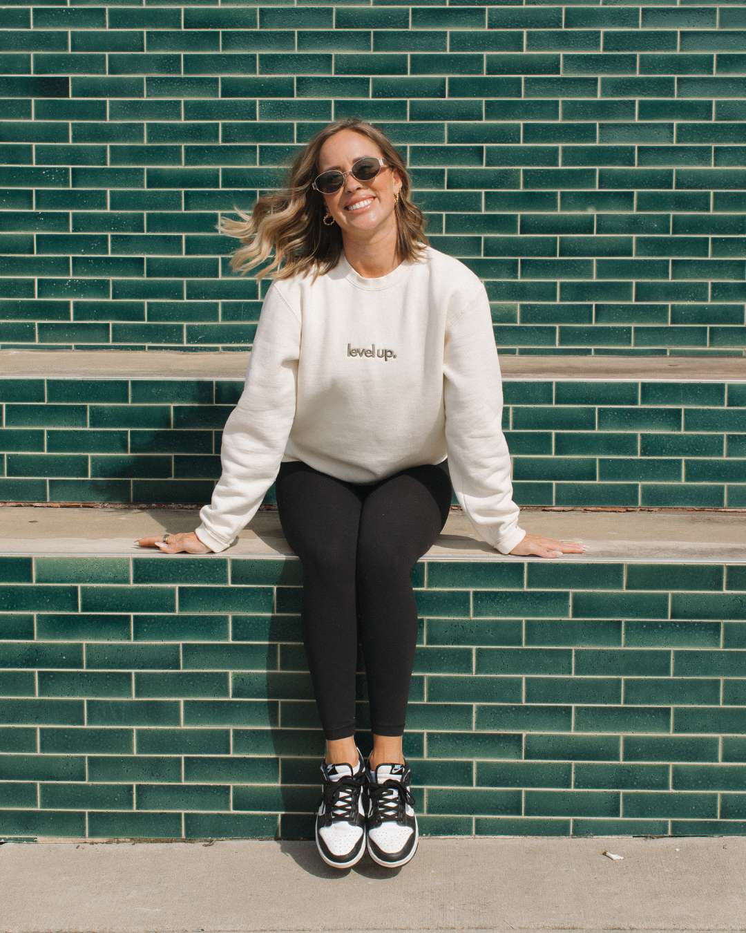 Level Up Ivory Crewneck