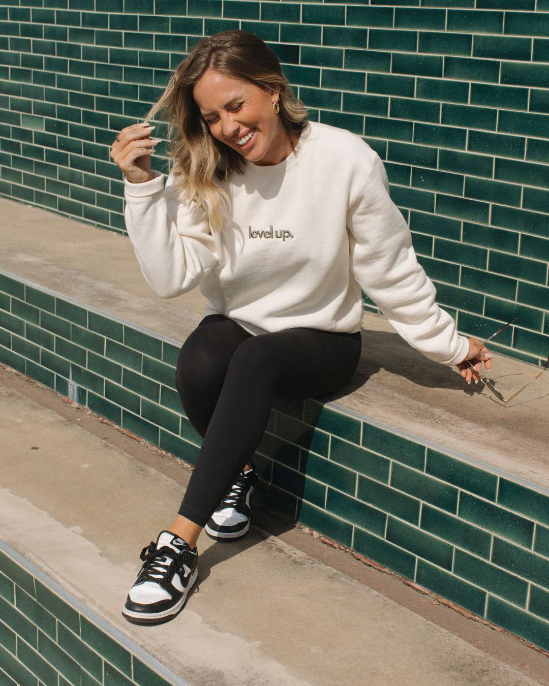 Level Up Ivory Crewneck